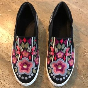 Johnny Was Vinney Loafer Shoes Size 40